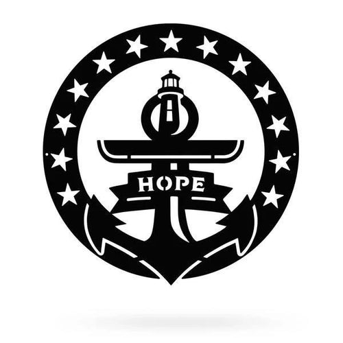 Rhode Island Hope Wall Deeeecor Cut Metal Sign Metal House Sign