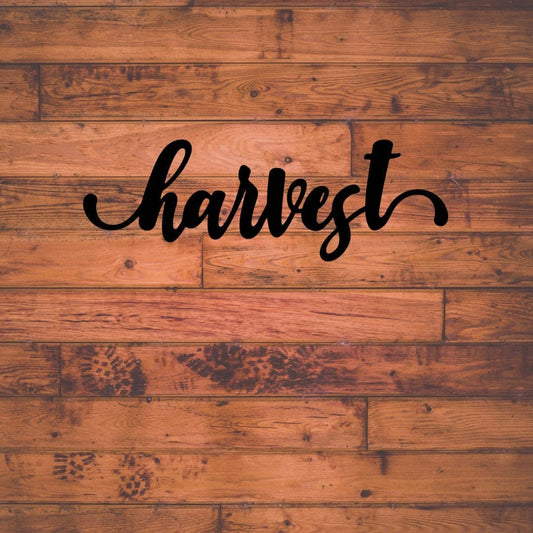 Harvest Sign Cut Metal Sign Wall Decor Metal Sign Metal Art - 8 inches - metal sign
