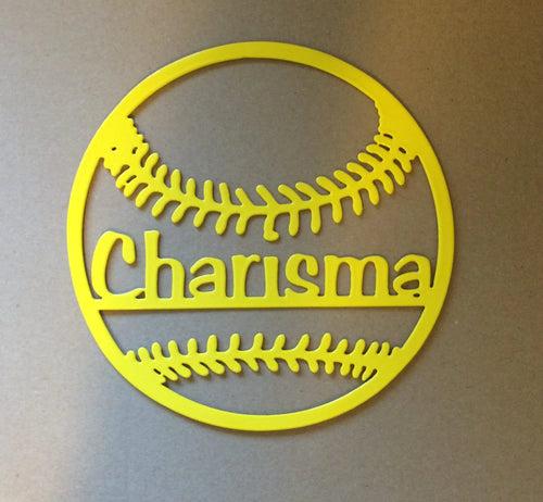 Plasma Cut Metal Baseball Softball Sign Plain Or Customized Metal Sign Cut Metal Sign Wall Metal Sign