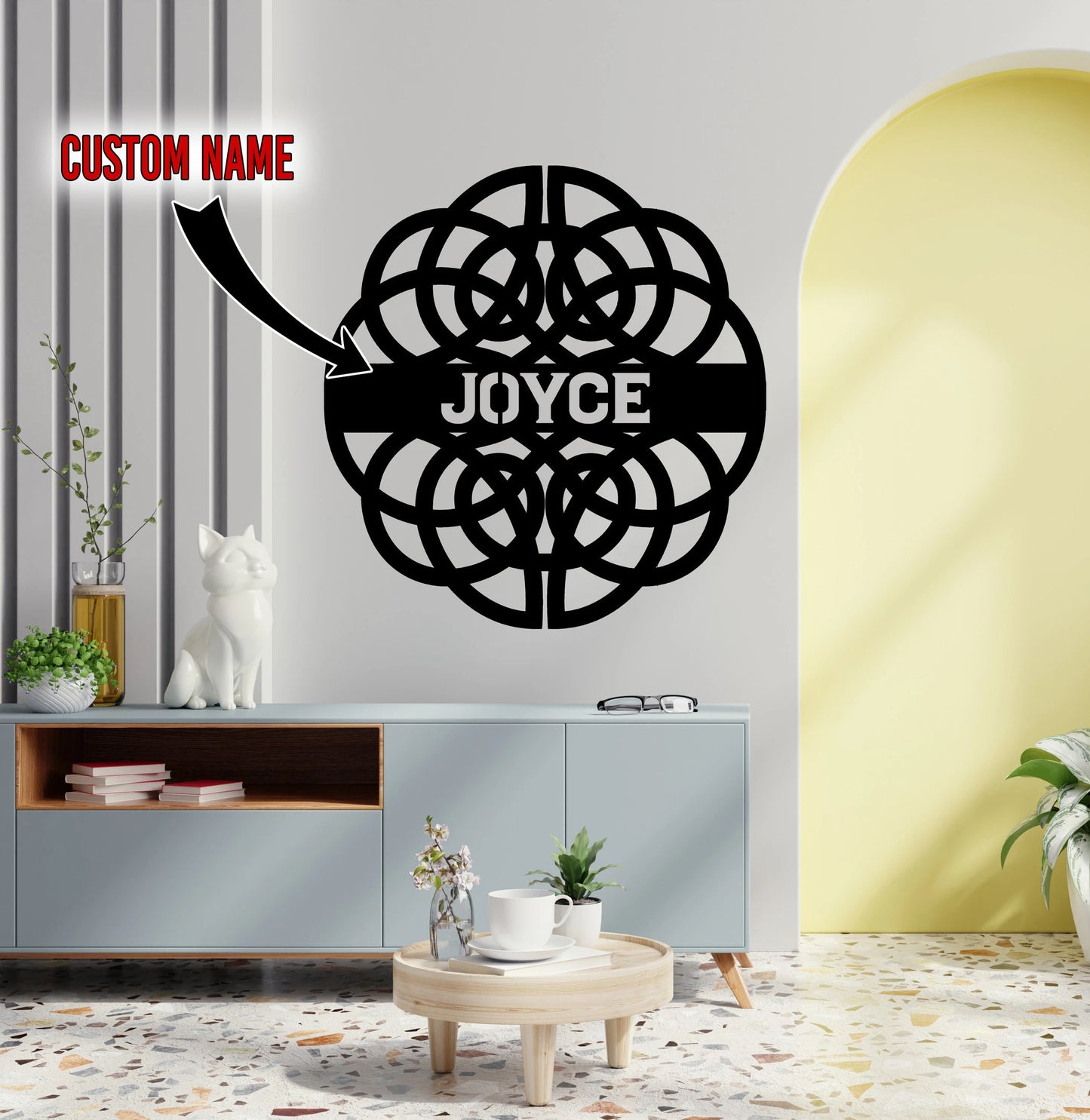 Celtic Knot Monogram Sign, Custom Celtic Name, Irish Wedding Gift, Celtic Housewarming Gift, Celtic Wedding Gift Laser Cut Metal Signs Custom Gift Ideas