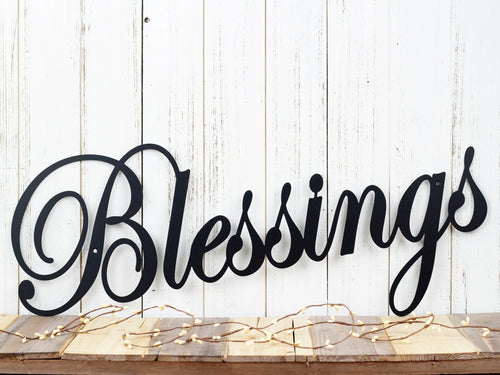 Blessings Metal Sign Metal Wall Hanging Metal Wall Decor Gift For Her Family Sign
