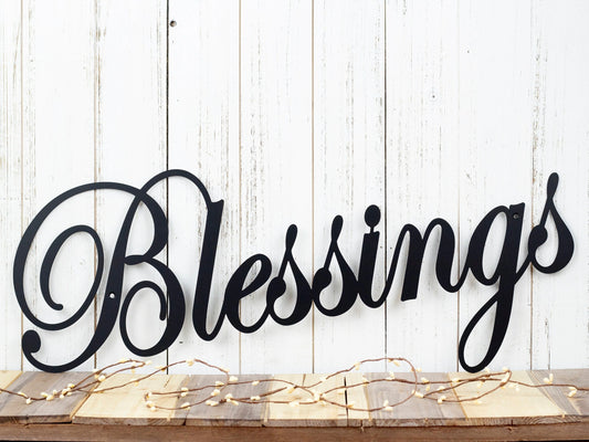 Blessings Metal Sign Metal Wall Hanging Metal Wall Decor Gift For Her Family Sign