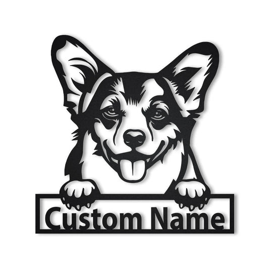 Personalized Welsh Corgi Dog Metal Sign Art, Custom Welsh Corgi Dog Metal Sign, Welsh Corgi Dog Gifts For - metal sign