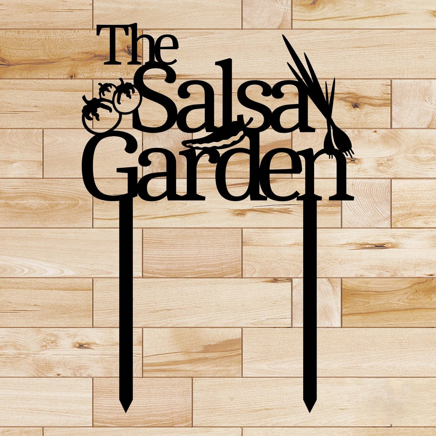 The Salsa Garden Metal Sign Cut Metal Sign Wall Metal Sign