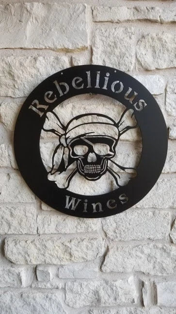 Pirate Skull Sign, Crossbones Custom Name, Steel Art, Skull Sign, Name Sign, Custom Metal Sign - metal sign