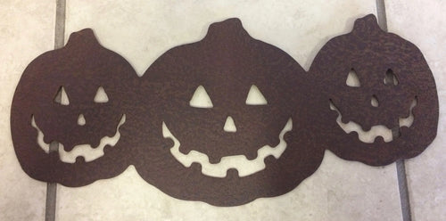 Stacked Pumpkins 7 Metal Sign Cut Metal Sign Wall Metal Sign