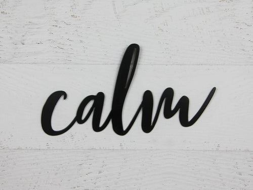 Calm Sign Calm Word Decor Calm Calligraphy Decor