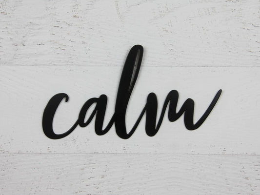 Calm Sign Calm Word Decor Calm Calligraphy Decor