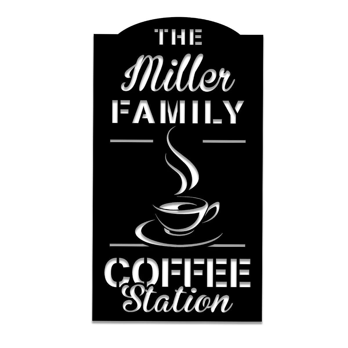Coffee Metal Bar Sign, Custom Home, Kitchen Wall Decor, Wedding, Anniversary Art Gift For Him her, Metal Laser Cut Metal Signs Custom Gift Ideas