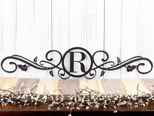Monogram Metal Sign, Custom Sign, Monogrammed Sign, Wedding Gift, Custom Monogram, Personalized Metal - wedding detail