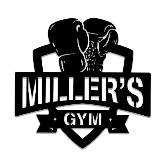 Personalized Boxing Metal Gym Sign, Cross Fit Club, Wedding, Anniversary Art Gift For Him her, Metal - wedding detail