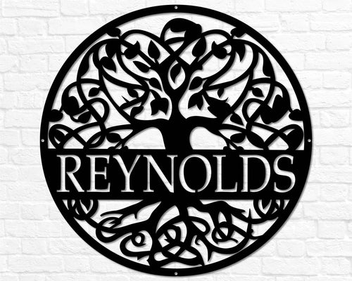 Personalized Tree Of Life Wall Art Custom Tree Of Life Wall Decor Tree Of Life Sign Personalized Couples Gift Housewarming Gift Anniversary, Laser Cut Metal Signs Custom Gift Ideas