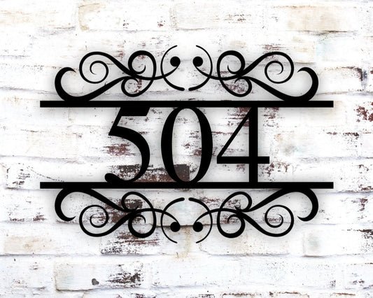 Custom Metal Address Sign, Metal House Numbers, Metal Address Plaque, Metal Address Sign, Front Porch - metal sign