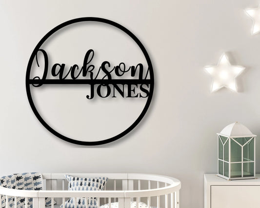 Custom Baby Name Sign Nursery Name Sign Nursery Room Decor Kids Room Signs Babies Room Name Sign Playroom Sign Custom Name Sign - 8 inches - metal sign