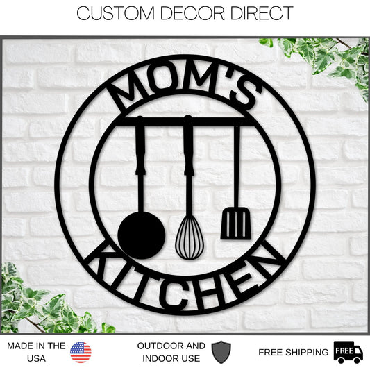 Custom Kitchen Sign, Personalized Kitchen Sign, Metal Kitchen Sign, Kitchen Gift, Kitchen Decor, Gifts - metal sign