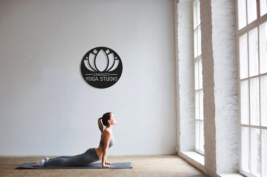 Custom Yoga Studio Metal Sign, Personalized Yoga Studio Sign, Gift For Yoga Instructors, Personalized - metal sign