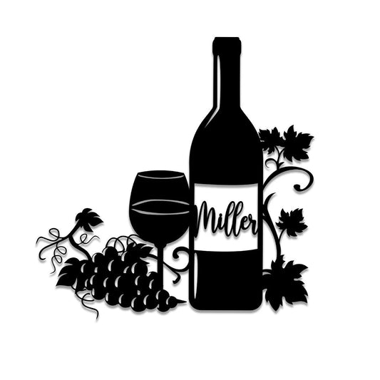 Personalized Grape Cellar Wine Metal Bar Sign, Pub, Tap, Caf, Home Decor, Wedding, Anniversary Art Gift - wedding detail
