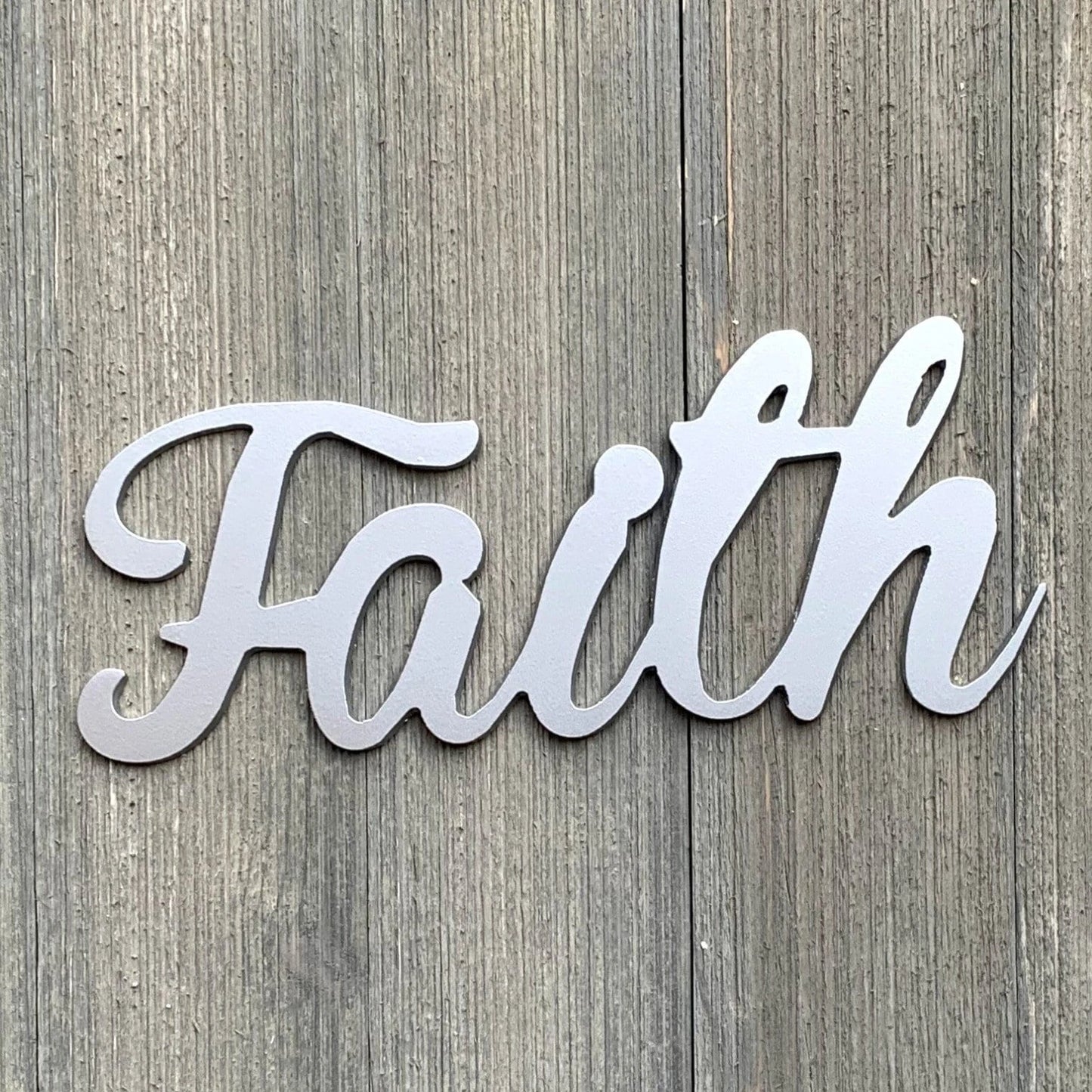 Faith Metal Sign Cutout Cut Metal Sign Wall Metal Art