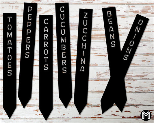 Personalized Metal Garden Stakes Garden Markers, Plant Markers, Custom Yard Stakes Laser Cut Metal Signs Custom Gift Ideas - 8 inches - metal sign