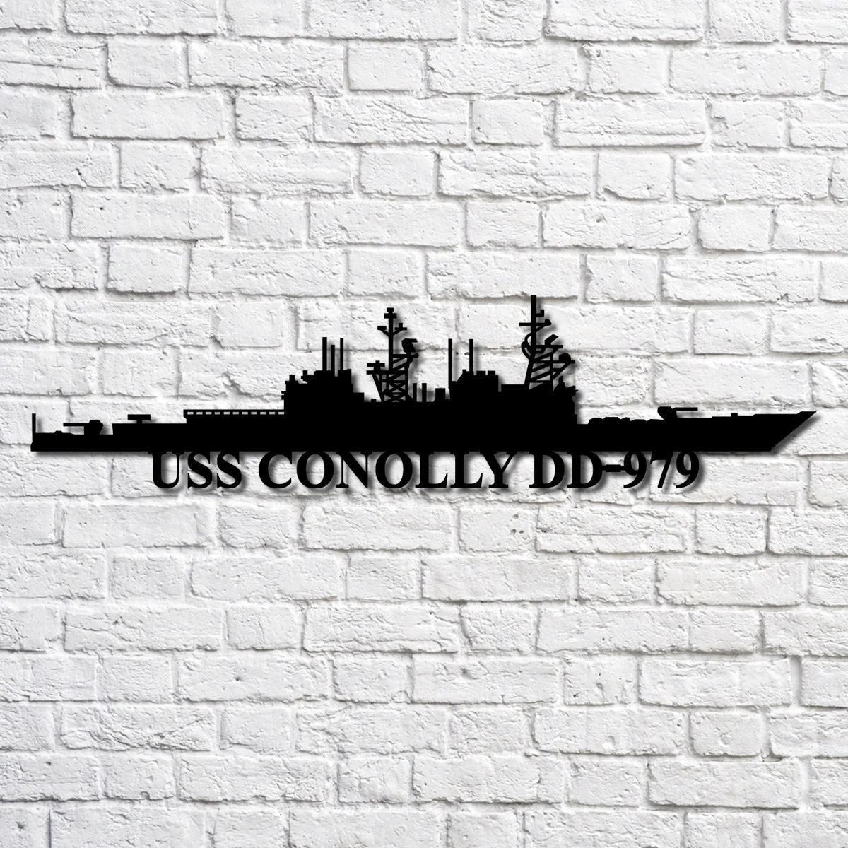 Uss Caron Dd970 V2 Navy Ship Metal Art, Custom Us Navy Ship Cut Metal Sign, Gift For Navy Veteran, Navy Ships Silhouette Metal Art, Navy Home Decor Laser Cut Metal Signs Custom Gift Ideas