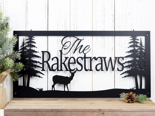 Custom Name Sign, Custom Metal Sign, Metal Sign, Personalized Sign, Lake Home Decor, Cabin Decor, Rustic - metal sign