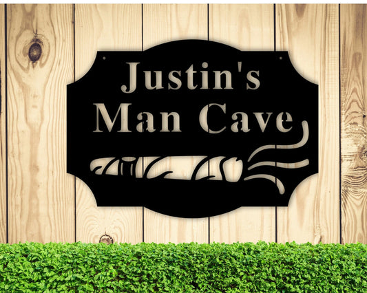 Personalized Metal Sign Outdoor, Outdoor Kitchen Sign, Personalized Bar Sign, Bar Sign For Home Bar - metal sign