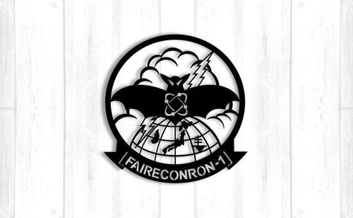 Vq1 Faireconron1 Insignia Fleet Air Reconnaissance Squadron 1 Patch Metal Sign Cut Metal Sign Wall Decor