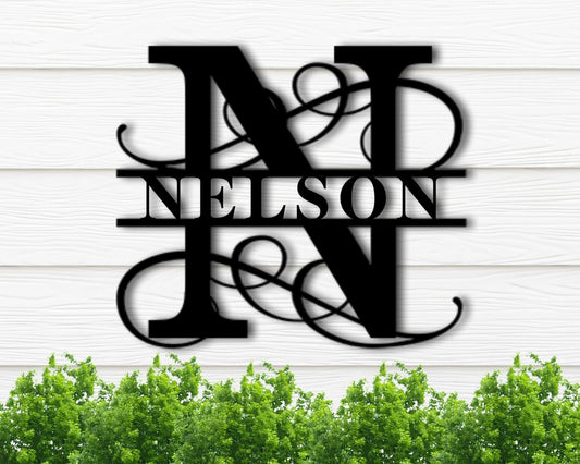 Housewarming Gift Family Name Sign Metal Last Name Metal Sign Realtor Client Gift Wedding Gift Newly Engaged Gift Gift For Family - 8 inches - metal sign