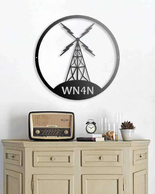 Ham Radio Gifts, Personalized Gifts, Amateur Radio, Ham Radio Call Sign Laser Cut Metal Signs Custom Gift Ideas - 8 inches - metal sign