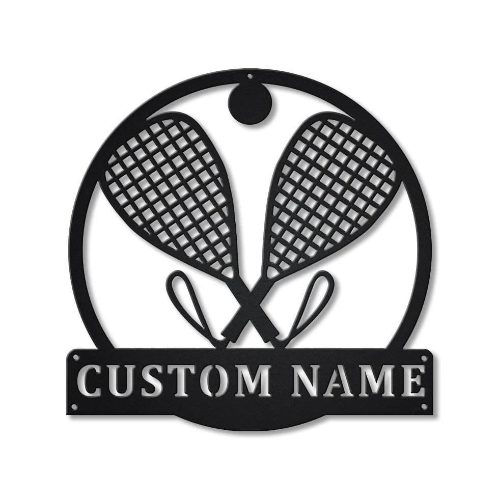 Personalized Racquetball Sport Monogram Metal Sign Art, Custom Racquetball Sport Metal Sign, Hobbie Gifts, Sport Gift, Birthday Gift, Laser Cut Metal Signs Custom Gift Ideas
