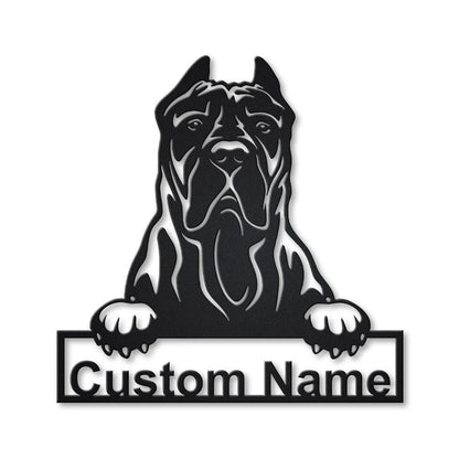 Personalized Presa Canario Dog Metal Sign Art, Custom Presa Canario Dog Metal Sign, Animal Funny, Father's Day Gift, Pets Gift Laser Cut Metal Signs Custom Gift Ideas