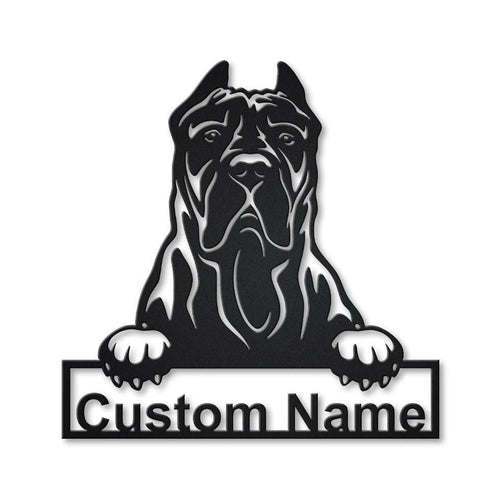 Personalized Presa Canario Dog Metal Sign Art, Custom Presa Canario Dog Metal Sign, Animal Funny, Father's Day Gift, Pets Gift Laser Cut Metal Signs Custom Gift Ideas