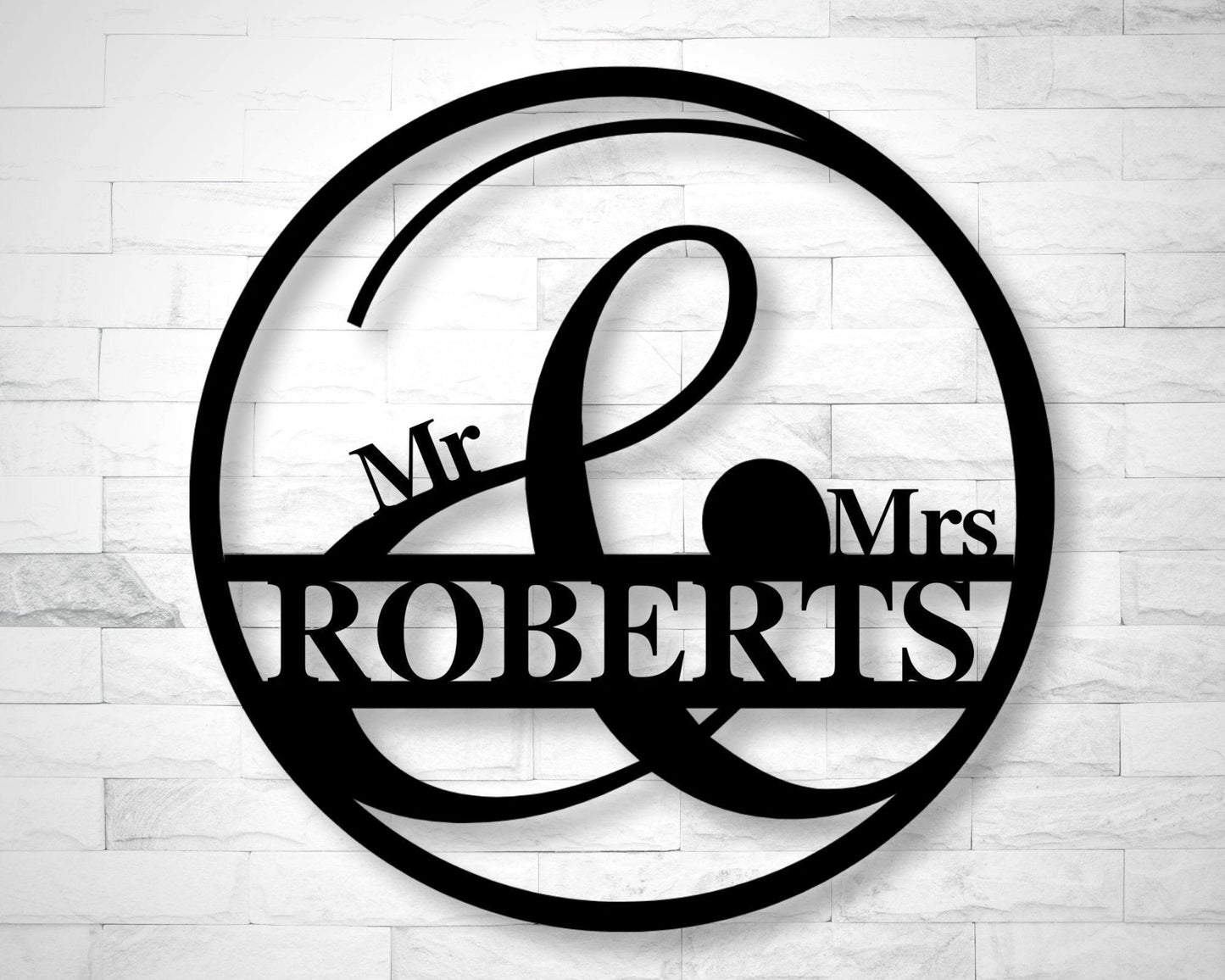 Mr And Mrs Sign For Table Couples Name Sign Personalized Last Name Sign Mr & Mrs Sign For Wall Wedding Backdrop Sign Sweetheart Table
