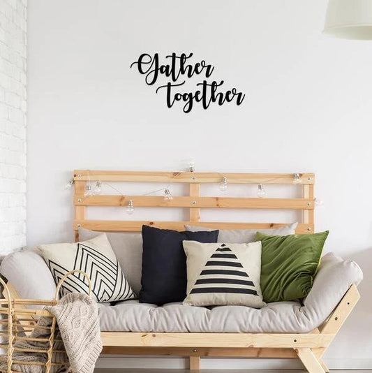 Custom Word Builder Cut Metal Sign Metal House Sign - 8 inches - metal sign
