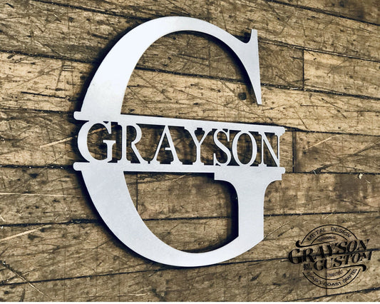 Custom Personalized Monogram Name Sign Farmhouse Decor Wedding, Anniversary, Or Housewarming Gift Rustic - wedding detail