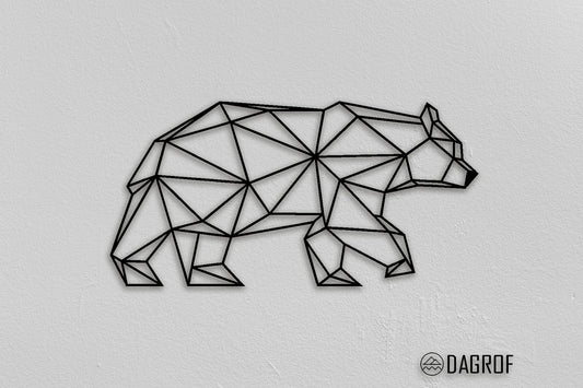 Bear Christmas Gifts Animal Geometric Living Room New Home Gift Modern Wall Decoration