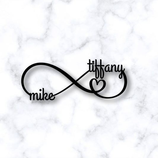 Infinity Sign With Name, Personalized Infinity Sign, Newlywed Gift, Gift For Her, Anniversary Gift - wedding detail