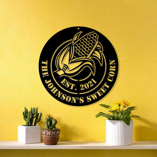 Personalized Metal Corn Sign, Cornfield Metal Sign, Farm Metal Sign, Corn Sign, Sewwt Corn Farm Sign - metal sign