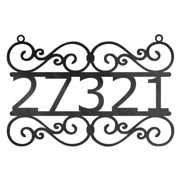 Swirl Address Customized Metal Signs, Custom Metal Sign, Custom Signs, Metal Sign, Metal Laser Cut Metal Signs Custom Gift Ideas