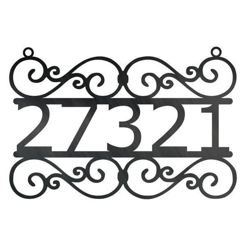Swirl Address Customized Metal Signs, Custom Metal Sign, Custom Signs, Metal Sign, Metal Laser Cut Metal Signs Custom Gift Ideas