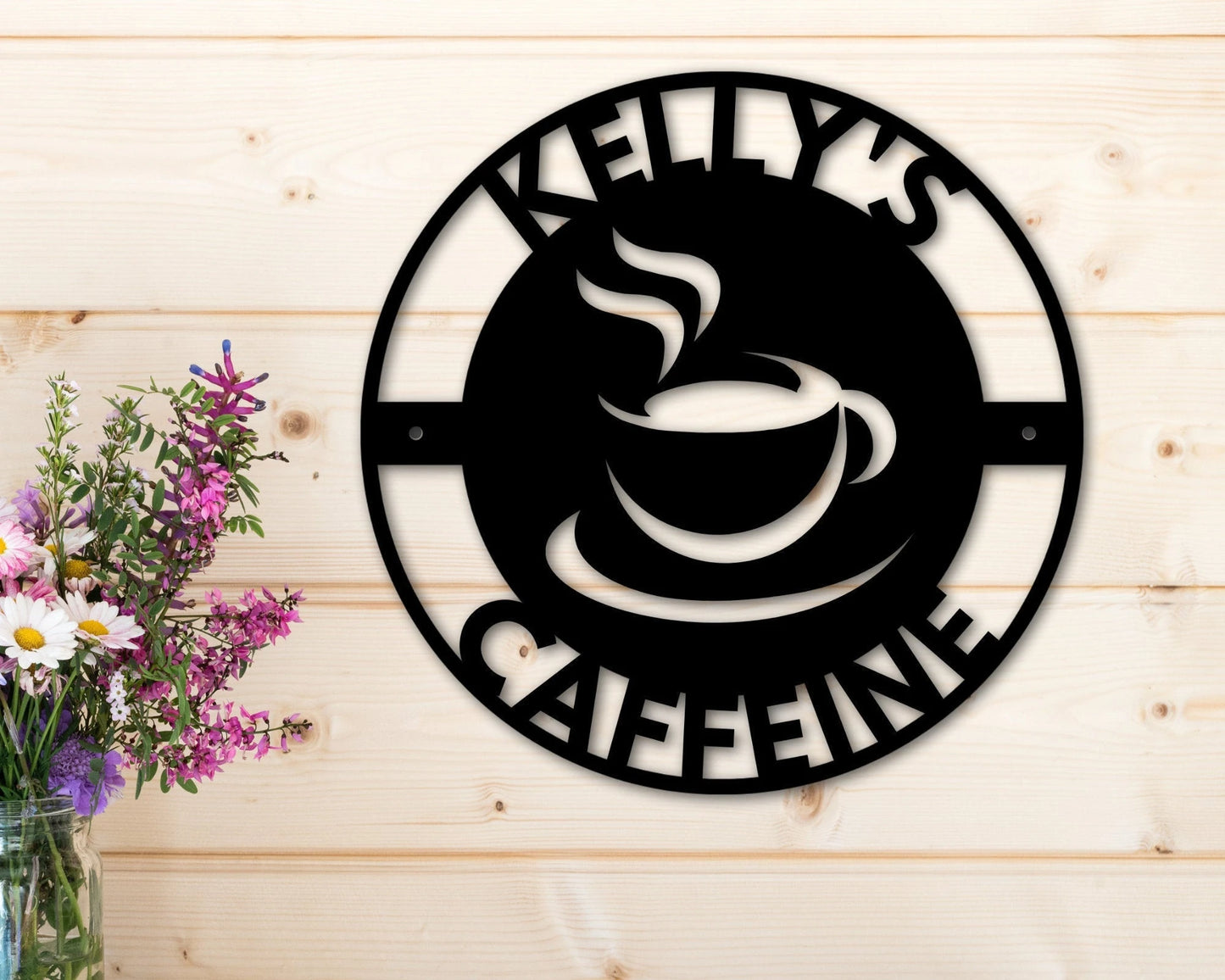 Metal Coffee Sign Personalized Coffee Sign Custom Coffee Sign Coffee Lover Gift Personalized Kitchen Sign Kitchen Decor