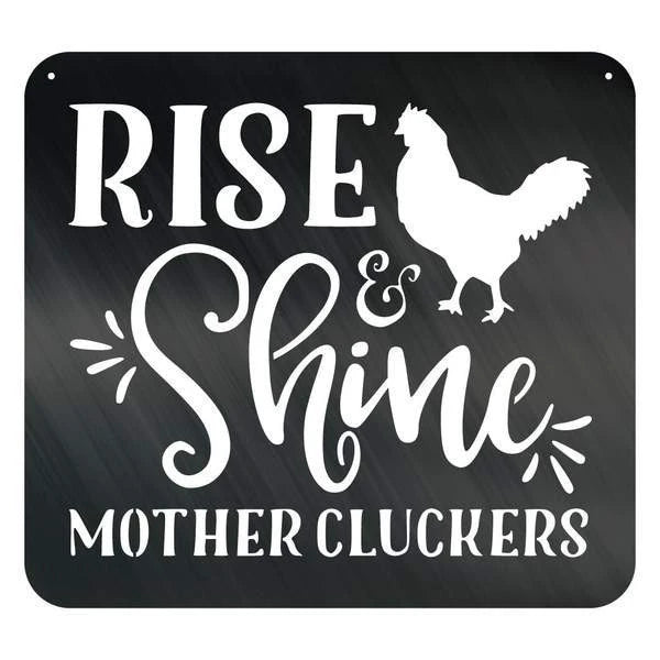 Rise &amp; Shine Customized Metal Signs, Custom Metal Sign, Custom Signs, Metal Sign, Metal Laser Cut Metal Signs Custom Gift Ideas