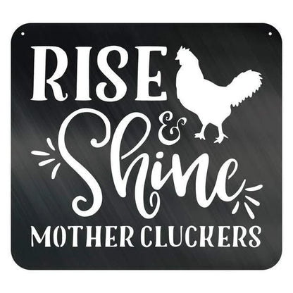 Rise &amp; Shine Customized Metal Signs, Custom Metal Sign, Custom Signs, Metal Sign, Metal Laser Cut Metal Signs Custom Gift Ideas