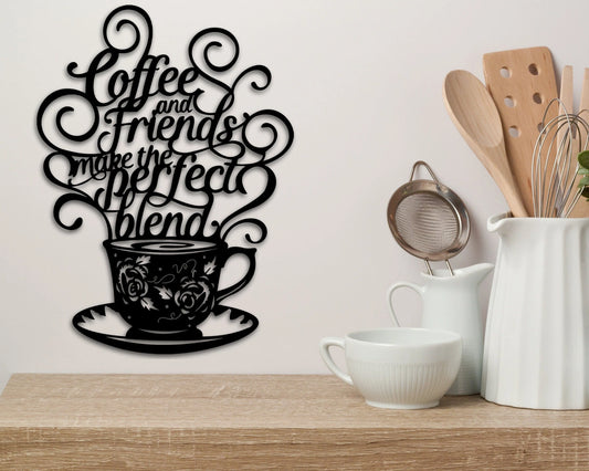 Custom Kitchen Sign, Personalized Kitchen Sign For Home, Coffee Kitchen Decor, Coffee Bar Decor, Rustic - metal sign