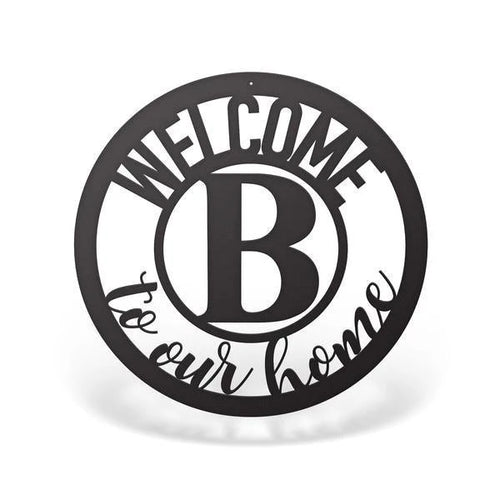 Metal Welcome Letter Sign Cut Metal Sign Metal House Sign