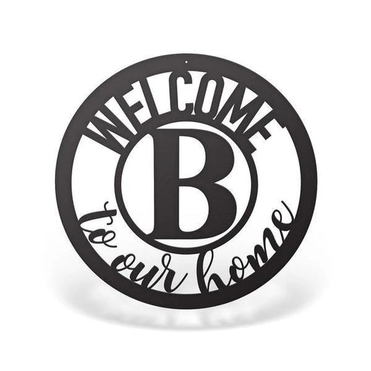 Metal Welcome Letter Sign Cut Metal Sign Metal House Sign - 8 inches - metal sign