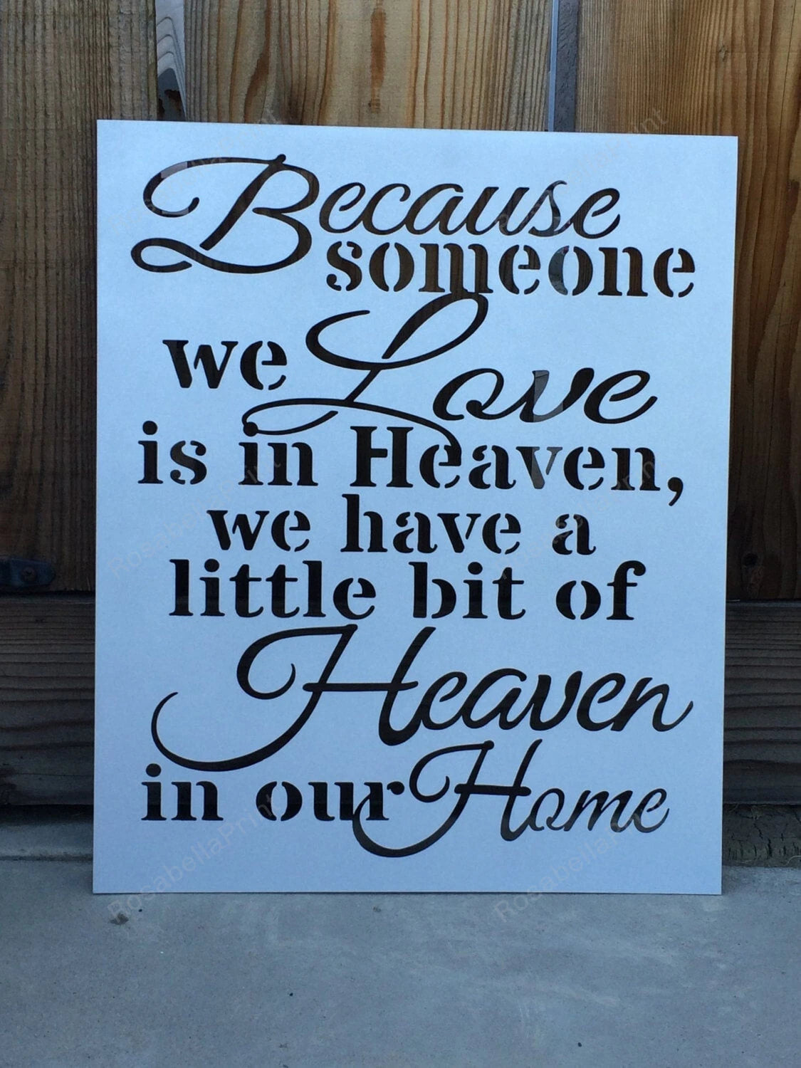 Because Someone We Love Is In Heaven Plasma Cut Metal Sign Cut Metal Sign Wall Metal Sign