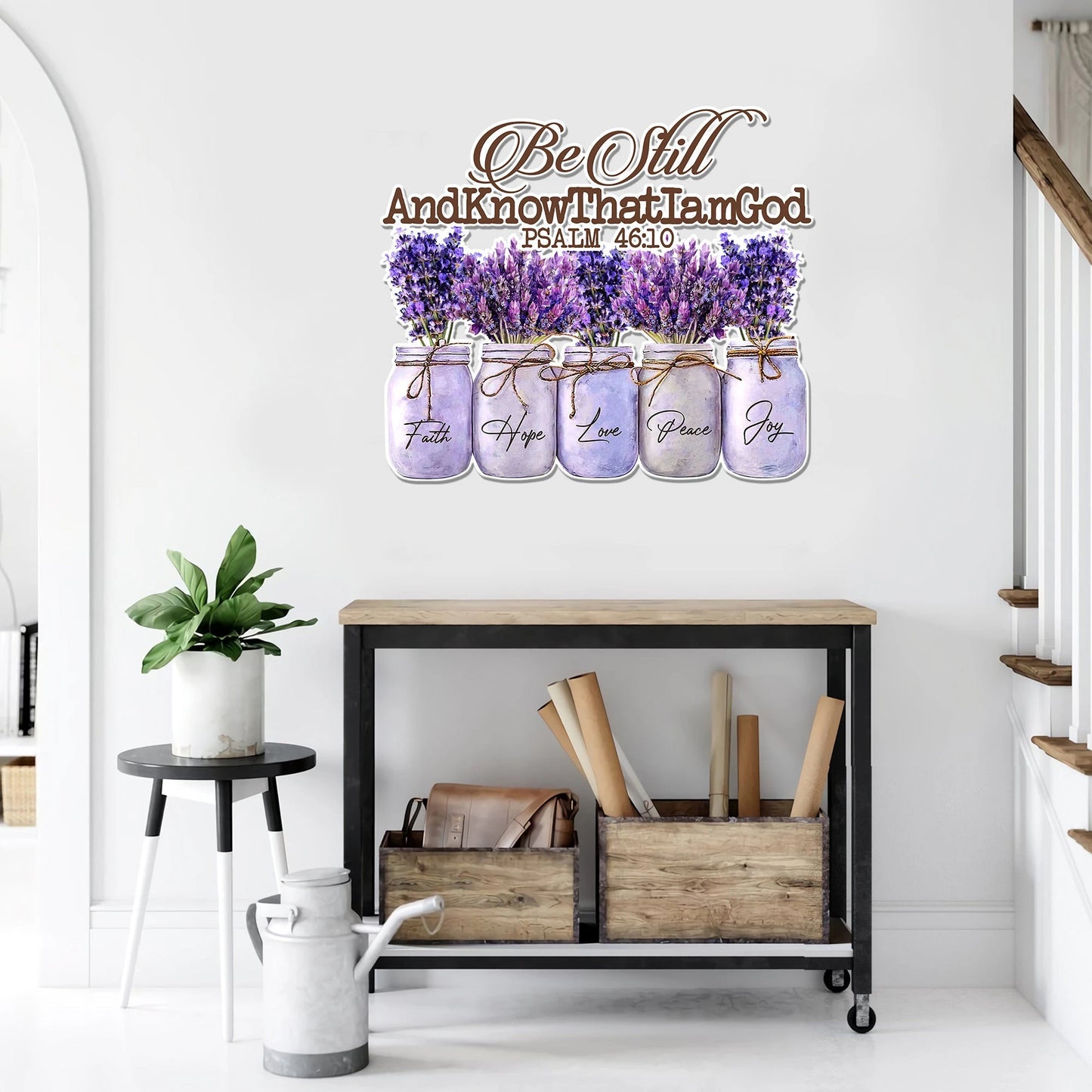 Bible Be still and know that I am God Cut Metal Sign Laser Cut Metal Signs Custom Gift Ideas