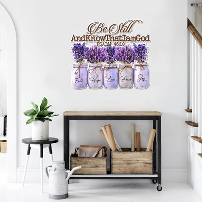 Bible Be still and know that I am God Cut Metal Sign Laser Cut Metal Signs Custom Gift Ideas
