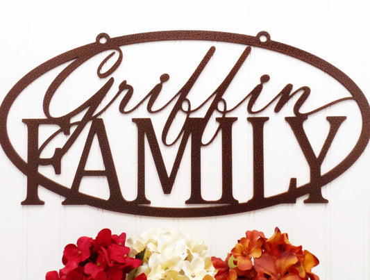 Custom Family Last Name Metal Sign Copper, Outdoor Sign, Personalized Gift, Wedding Gift, Plaques, Sign - wedding detail